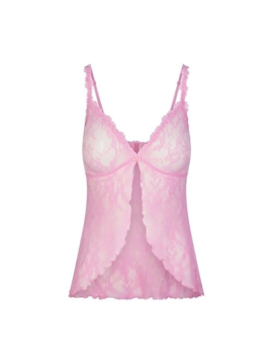 SKIMS Other - SKIMS Stretch Lace Babydoll Open Front